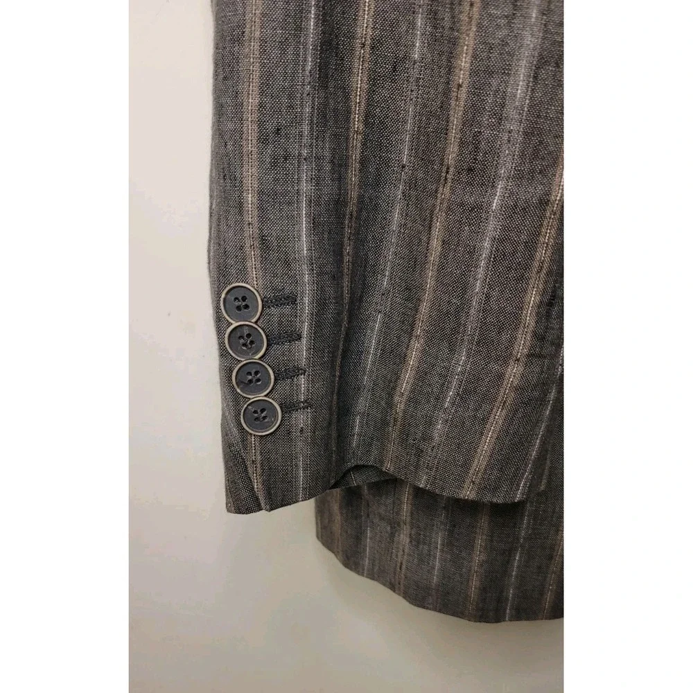 Paul Stuart Men's 44R Linen Blazer Men's Sport Coat Interview Business Formal